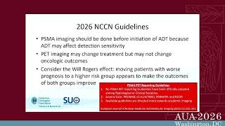 Next Generation Imaging (PSMA) and Introduction to Theranostics (2026)