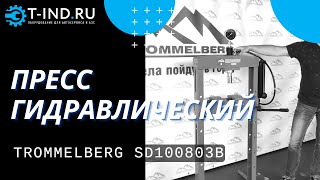 Пресс гидравлический ручной 12 тонн Trommelberg SD100803B, напольный, гаражный