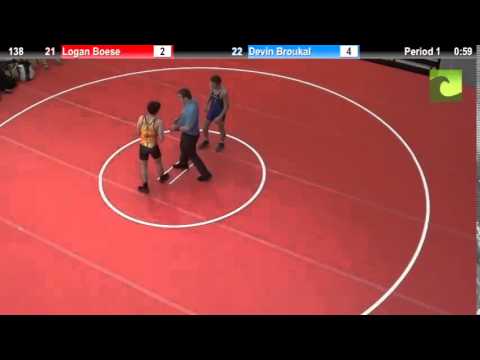 138 Logan Boese vs. Devin Broukal