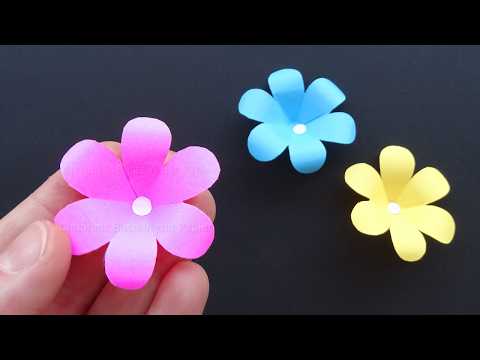 Basteln mit Papier: Blume als Geschenk selber machen 🌸