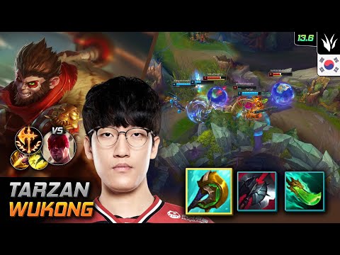 Tarzan Jungle Wukong Build Divine Sunderer Conqueror - LOL KR 13.6