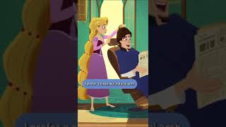 Rapunzel cuts Eugene's hair Shorts TangledtheSeries disneychannelanimation