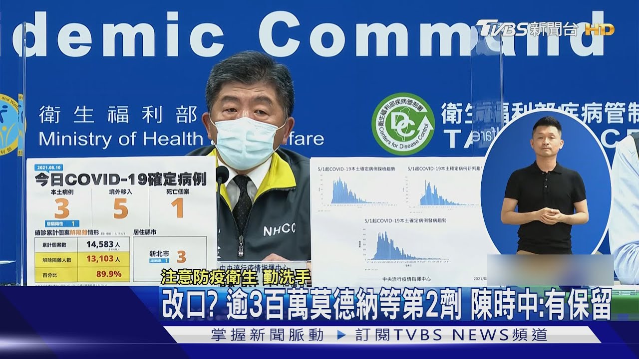 改口?逾3百萬莫德納疫苗等第2劑 陳時中:有保留