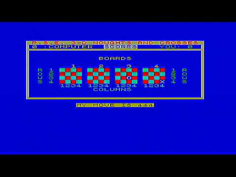 ZX Spectrum Vega Games - 3D Noughts and Crosses V1 and V2