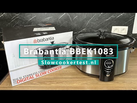 Brabantia BBEK1083 6,5 L Digitale RVS Slowcooker Review - Test
