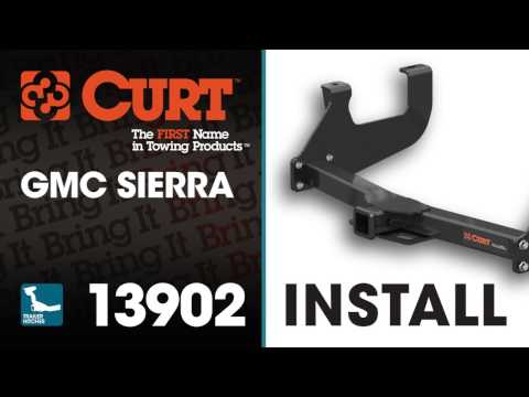 Multi-Fit Trailer Hitch install: CURT 13902 on a GMC Sierra