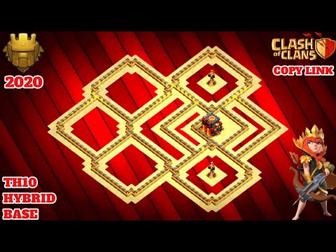 NEW BEST TH10 TROPHY BASE 2020 WITH COPY LINK & REPLAYS|TOWN HALL 10 HYBRID BASE|CLASH OF CLANS