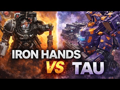 Irons Hands space marines vs Tau 15 min Battle Report  | Competitive | Warhammer 40k #40k