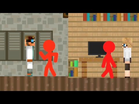 Stickman school escape Craft: gameplay  💨 escapando de la prisión que es una escuela  android, iOS