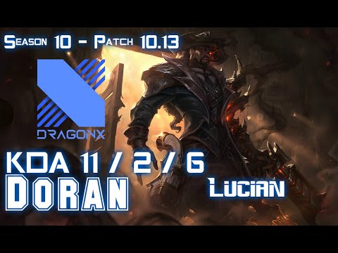 DRX Doran LUCIAN vs CAMILLE Top - Patch 10.13 KR Ranked