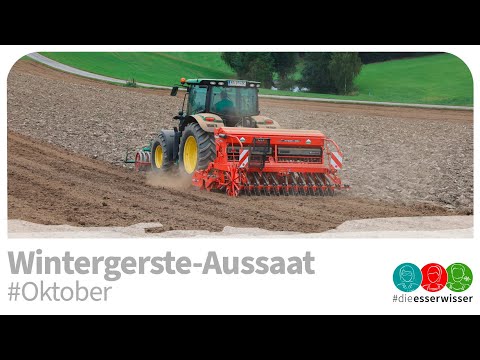 #Oktober: Wintergerste Aussaat