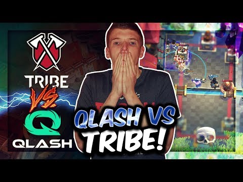TEAM QLASH VS. TRIBE GAMING! | Meine Games analysiert! | Clash Royale Deutsch