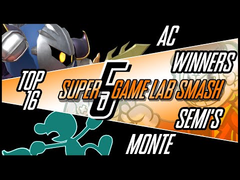 Super-GameLabSmash #5 AC (Metaknight) Vs Monte (Game&Watch)