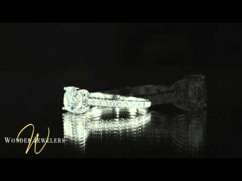 2.30CTW CUSHION DIAMOND RING