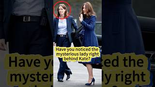 Have you noticed the mysterious lady right behind Kate #princesskate #queenelizabeth #william