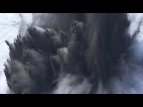 Large Eruptions from Anak Krakatau Crater Lake