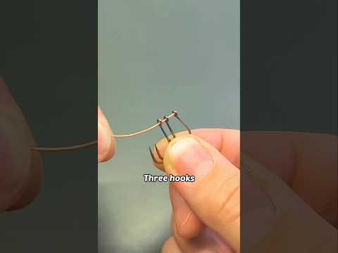 Tie 3 Fishing Hooks Like a Pro (Quick Guide)! #diy #knot
