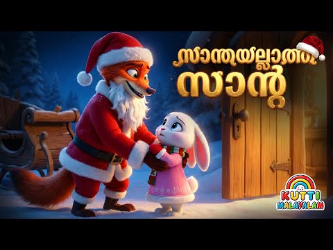 സാന്റായും കുഞ്ഞിമുയലും കഥ 🎅🐇 | Story Malayalam | Kids Story Malayalam | Malayalam story for kids