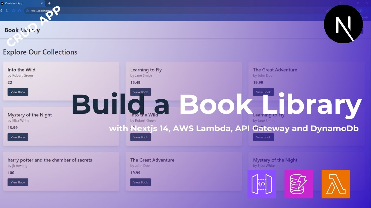 How to Build a Book Library (CRUD App) with Nextjs 14, AWS Lambda, AWS Api Gateway and DynamoDb