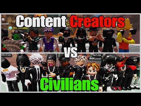 CIVILIANS vs CONTENT CREATORS in STREET LIFE REMASTERED (Roblox)