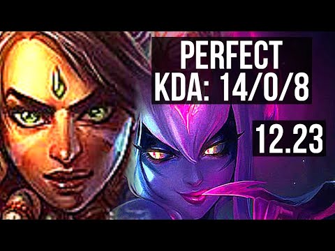 NIDALEE vs EVELYNN (JNG) | 14/0/8, Legendary, 600+ games | KR Challenger | 12.23