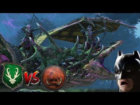 SISTERS OF TWILIGHT DRAGON OPTION? | Wood Elves vs Greenskins - Total War Warhammer 2
