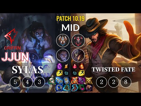 GRF jjun Sylas vs Twisted Fate Mid - KR Patch 10.19