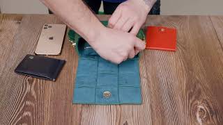 Компактна вечірня сумка для жінок з палітурками з натуральної шкіри Vintage 22312 зелена