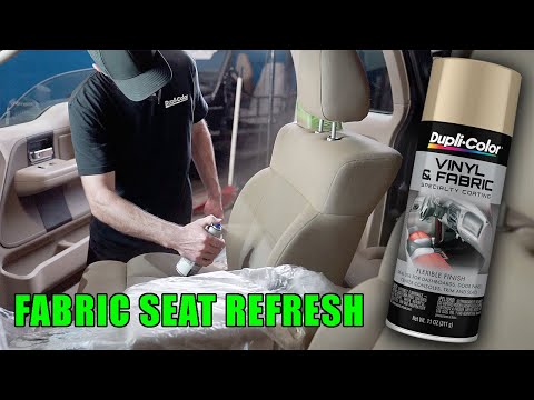 Customizing Our Truck Seats with Dupli-Color® Vinyl & Fabric Spray [GARAGE BOSS]