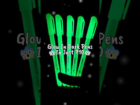 Glow In Dark Pens In Just 10Rs 😱 Hauser XO Glow #shorts