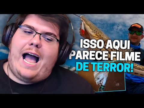 CASIMIRO REAGE: NÃO ASSISTA ESSE VÍDEO SE TIVER PROBLEMAS NO CORAÇÃO - PESCARIA | Cortes do Casimito