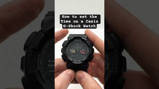 How to adjust Time on a G-Shock Analog and Digital
