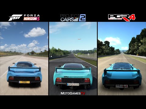 Forza Horizon 5 vs Project CARS 2 vs PGR4 - Jaguar XJ220S TWR Sound Comparison
