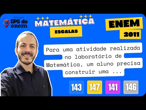 🐧 143. ENEM 2011 Escalas | Questão 👉🏻 "Para uma atividade realizada no laboratório de" | Matemática