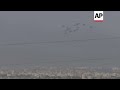 Aid Supplies Dropped Into Gaza Strip As Smoke Billows Over The Area, And Near Khan Younis