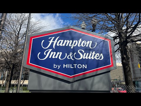 Our Tour of Hampton Inn Hotel in Crystal City Near Washington DC | Great Location & Close to Metro