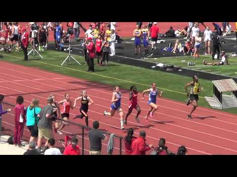 A Green - FSG 100m at Beach Cities 3-29-14 - Los Alamitos Girls