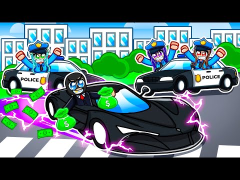 CRIMINAL SPEEDRUNNER vs POLICE OFFICER HUNTERS In DRIVING EMPIRE! (Roblox)