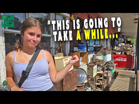 GEOCACHING in a PILE of ANTIQUES...