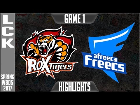 ROX Tigers vs Afreeca Freecs Highlights Game 1 - LCK W8D4 Spring 2017 ROX vs AFs G1