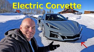 Electrified Corvette E-RAY – First Drive!  (in the snow)