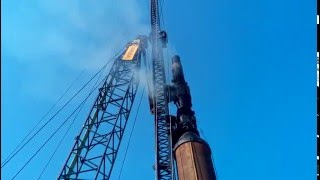 Download lagu Kobelco BM700 and the Delmag 62 diesel hammer mp3