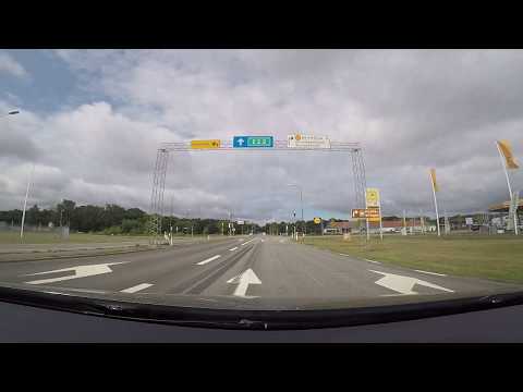 Hylses Skåneturné - BROMÖLLA - Skåneporten - genom orten mot Gualöv gamla E22 - 180815 (VW - GoPro)