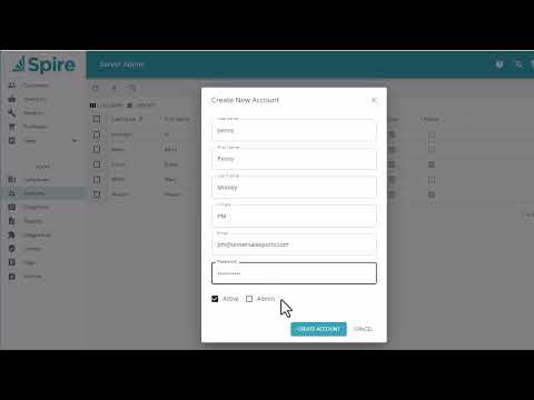 Spire User Maintenance