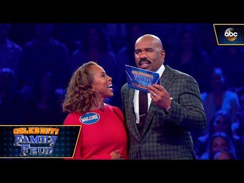 The Harvey Family Plays Fast Money - Celebrity Family Feud