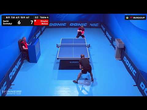 12:00 Serhii Zavinskyi - Dmytro Batiuk 14.09.2023 TT Euro.Cup Ukraine Professional. TABLE 4