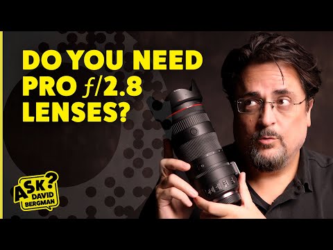 Part of a video titled Do You Need Pro f/2.8 Lenses? | Ask David Bergman - YouTube