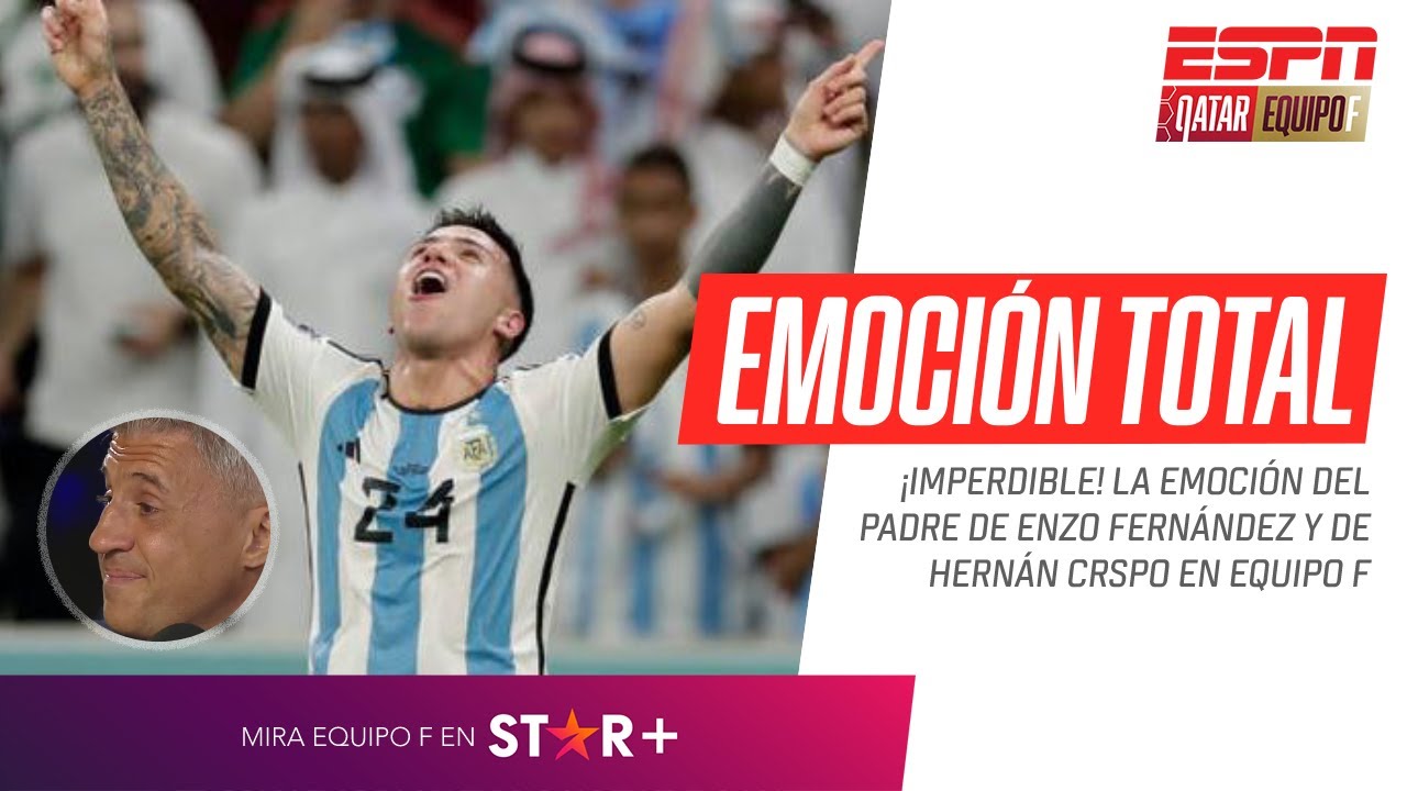 ¡SE EMOCIONÓ VALDANITO! Crespo, quebrado al hablar del crecimiento de Enzo Fernández en #EquipoF