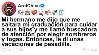 Download lagu [TODA LA HISTORIA] Mi hermano me dijo que me saltara mi graduación para cuidar a sus hijos y m mp3