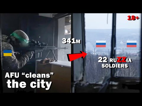 A dangerous battle in Bakhmut! Ukrainian snipers work at close range. POV Battle Ukraine Bakhmut